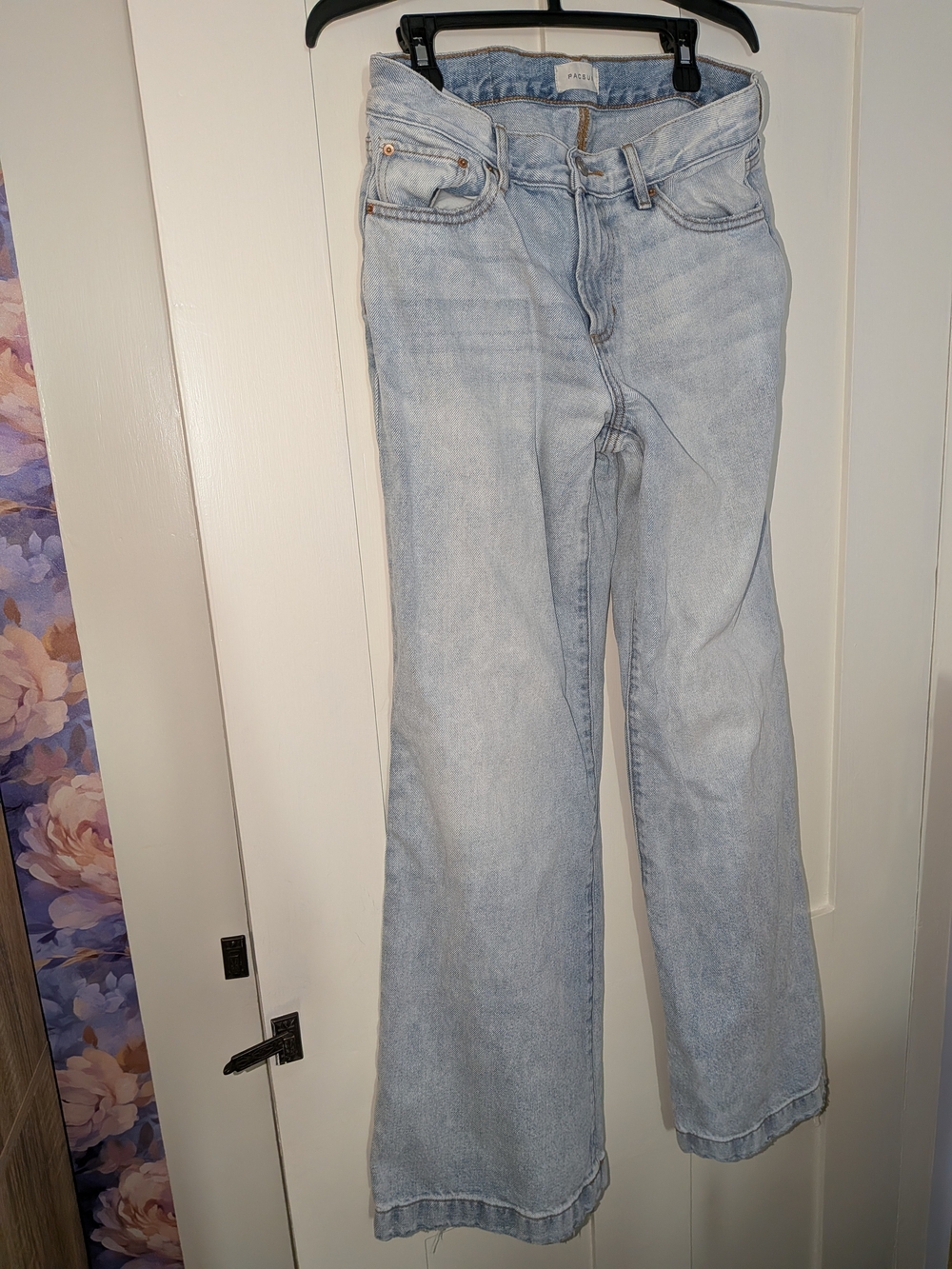 PacSun Light Blue Flared Wide Leg Jeans